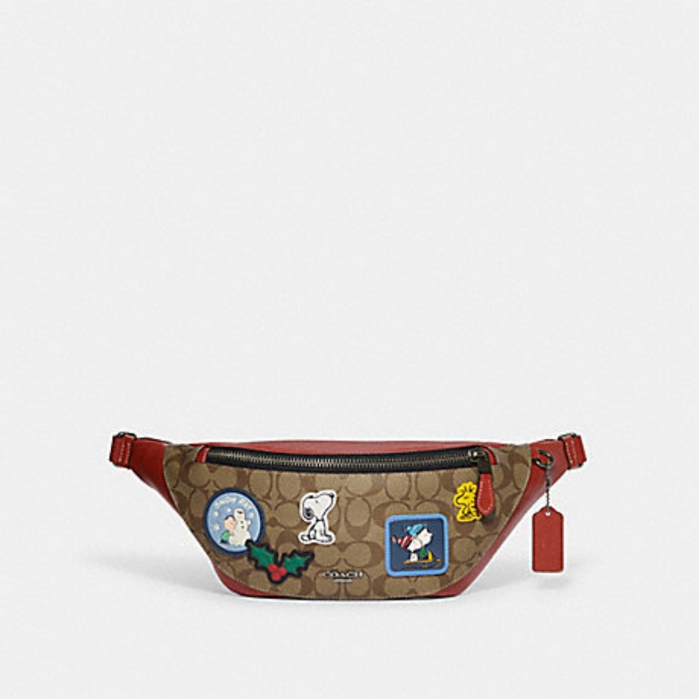 Coach Peanuts Snoopy Warren Belt Bag